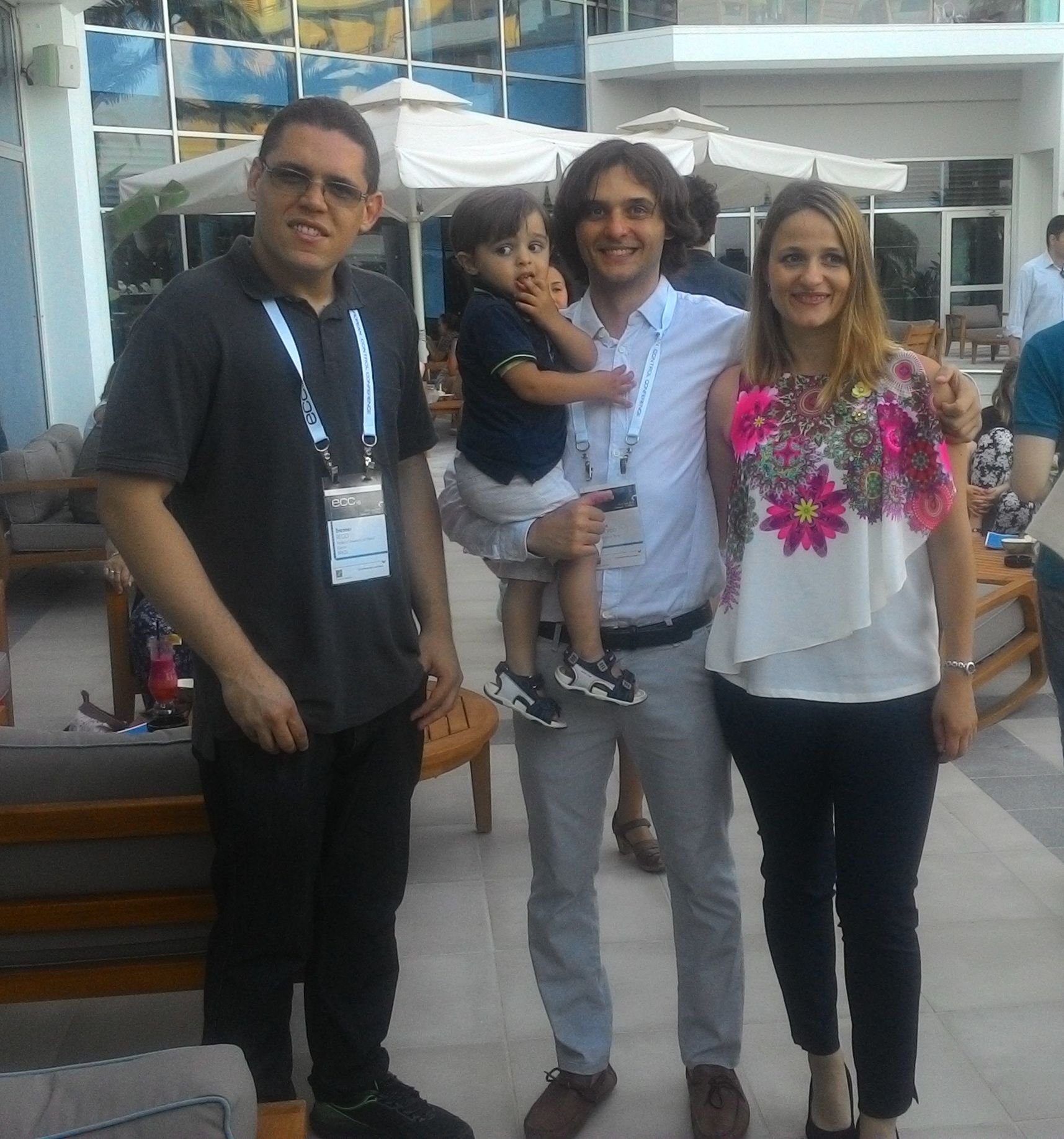 Brenner, Marco, Davide and Tanja at ECC